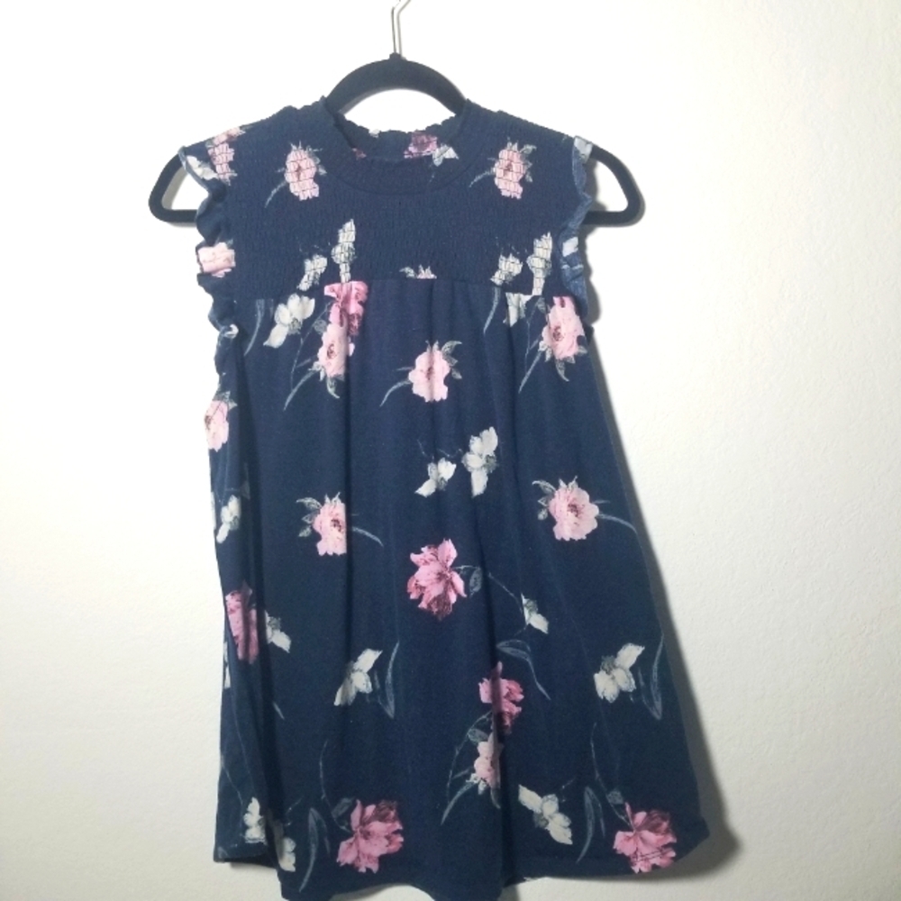 No Boundaries Floral Juniors Plus Top